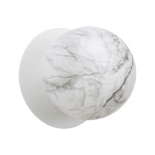 Lassie Marble Opal Glass Warm White LED Outdoor Wall Light